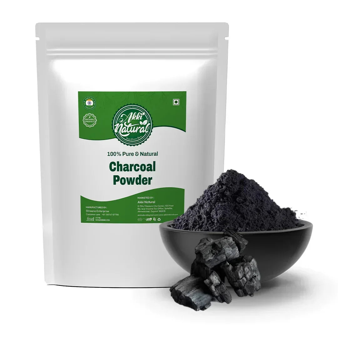 Akki Natural Activated Charcoal Powder – 400 MB | Ultra-Fine Food Grade Detox Powder - Akki Natural 