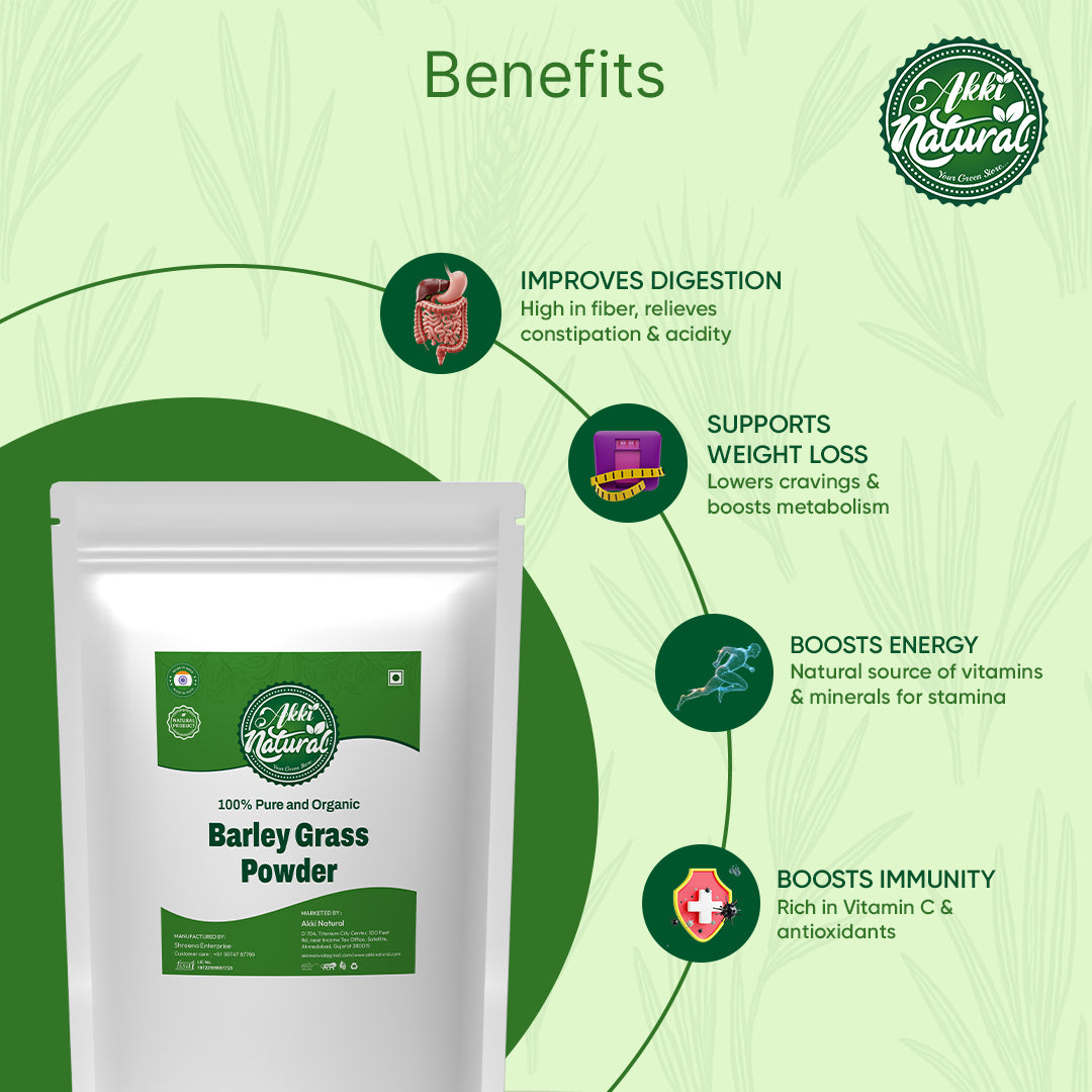 Barley Grass Powder, 100% Pure and Natural