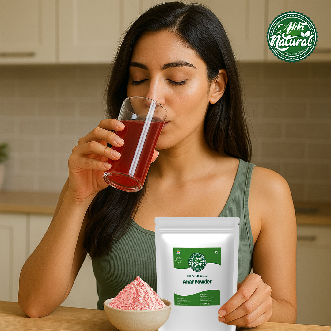 Anar Powder (Akki Natural  | Pomegranate Peel Powder Dry, Anar Dana)